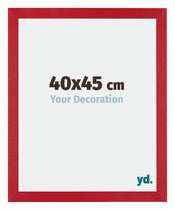 Mura MDF Cornice 40x45cm Rosso Davanti Dimensione | Yourdecoration.it