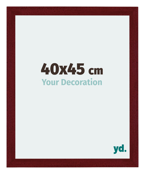 Mura MDF Cornice 40x45cm Vino Rosso Spazzato Davanti Dimensione | Yourdecoration.it