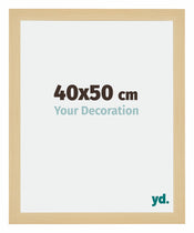 Mura MDF Cornice 40x50cm Acero Decorativo Davanti Dimensione | Yourdecoration.it