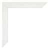 Mura MDF Cornice 40x50cm Bianco Spazzato Dettaglio Angolo | Yourdecoration.it