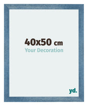 Mura MDF Cornice 40x50cm Blu Acceso Spazzato Davanti Dimensione | Yourdecoration.it