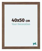 Mura MDF Cornice 40x50cm Noce Scuro Davanti Dimensione | Yourdecoration.it