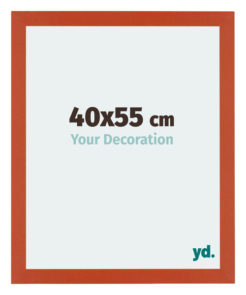 Mura MDF Cornice 40x55cm Arancione Davanti Dimensione | Yourdecoration.it