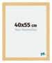 Mura MDF Cornice 40x55cm Faggio Decorativo Davanti Dimensione | Yourdecoration.it