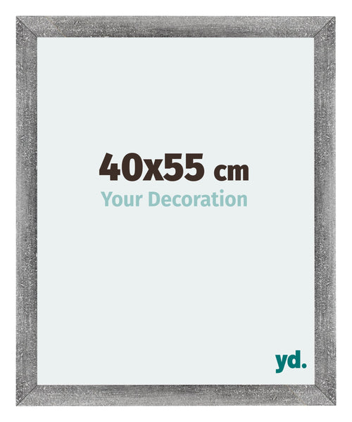 Mura MDF Cornice 40x55cm Grigio Spazzato Davanti Dimensione | Yourdecoration.it