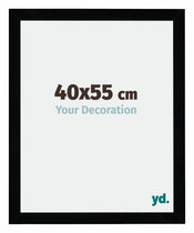 Mura MDF Cornice 40x55cm Nero Lucente Davanti Dimensione | Yourdecoration.it