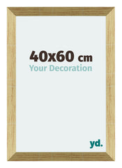 Mura MDF Cornice 40x60cm Oro Lucido Davanti Dimensione | Yourdecoration.it