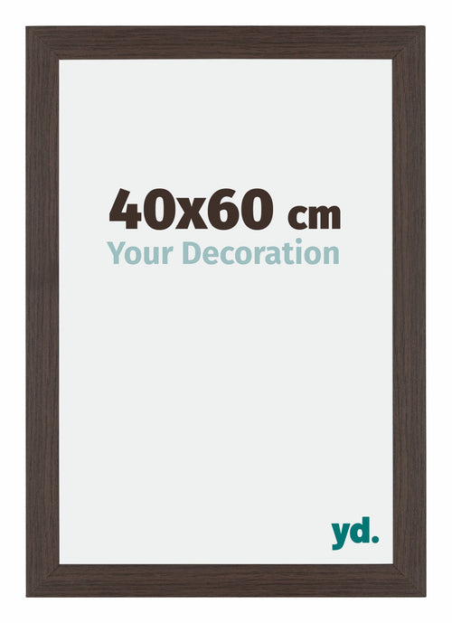 Mura MDF Cornice 40x60cm Quercia Scura Davanti Dimensione | Yourdecoration.it