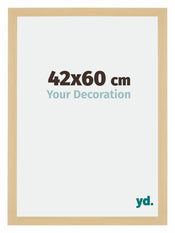 Mura MDF Cornice 42x60cm Acero Decorativo Davanti Dimensione | Yourdecoration.it