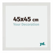 Mura MDF Cornice 45x45cm Bianco Opaco Davanti Dimensione | Yourdecoration.it