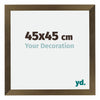 Mura MDF Cornice 45x45cm Bronzo Decorativo Davanti Dimensione | Yourdecoration.it