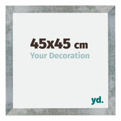 Mura MDF Cornice 45x45cm Ferro Spazzato Davanti Dimensione | Yourdecoration.it