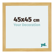 Mura MDF Cornice 45x45cm Pino Decorativo Davanti Dimensione | Yourdecoration.it