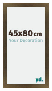 Mura MDF Cornice 45x80cm Bronzo Decorativo Davanti Dimensione | Yourdecoration.it