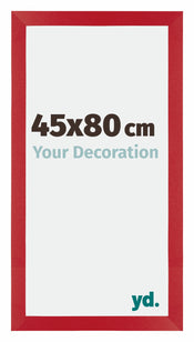 Mura MDF Cornice 45x80cm Rosso Davanti Dimensione | Yourdecoration.it