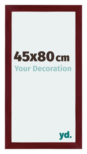 Mura MDF Cornice 45x80cm Vino Rosso Spazzato Davanti Dimensione | Yourdecoration.it