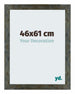 Mura MDF Cornice 46x61cm Azul Y Dorado Fusionado Davanti Dimensione | Yourdecoration.it