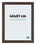 Mura MDF Cornice 46x61cm Roble Oscuro Davanti Dimensione | Yourdecoration.it