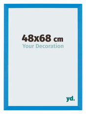 Mura MDF Cornice 48x68cm Blu Acceso Davanti Obliquo | Yourdecoration.it