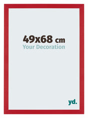 Mura MDF Cornice 49x68cm Rosso Davanti Dimensione | Yourdecoration.it