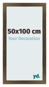 Mura MDF Cornice 50x100cm Bronzo Decorativo Davanti Dimensione | Yourdecoration.it