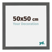 Mura MDF Cornice 50x50cm Antracite Dimensione | Yourdecoration.it