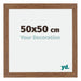 Mura MDF Cornice 50x50cm Rovere Rustico Davanti Dimensione | Yourdecoration.it