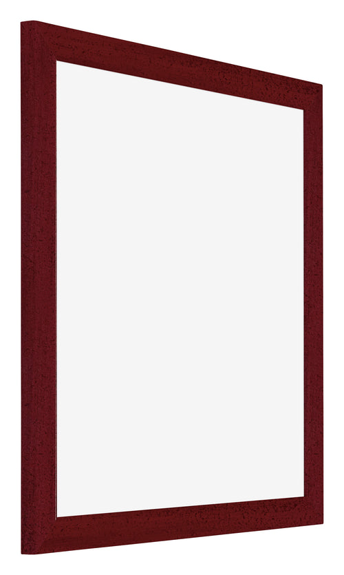 Mura MDF Cornice 50x50cm Vino Rosso Spazzato Davanti Obliquo | Yourdecoration.it