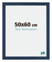 Mura MDF Cornice 50x60cm Blu Scuro Spazzato Davanti Dimensione | Yourdecoration.it