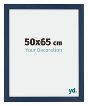 Mura MDF Cornice 50x65cm Blu Scuro Spazzato Davanti Dimensione | Yourdecoration.it