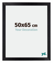 Mura MDF Cornice 50x65cm Nero Opaco Davanti Dimensione | Yourdecoration.it