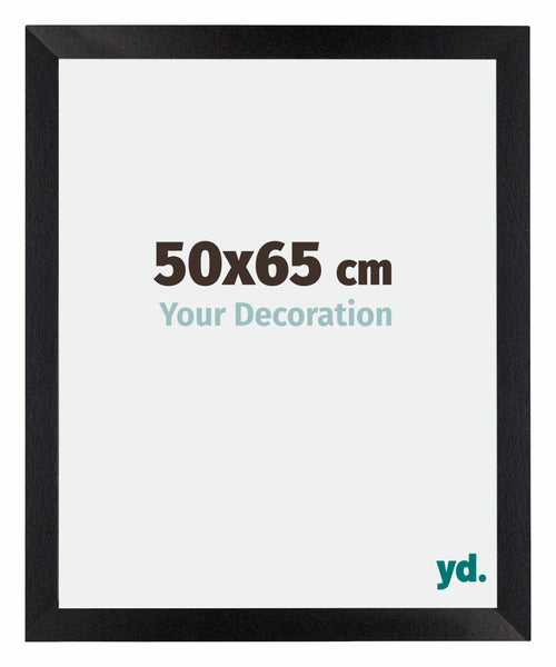 Mura MDF Cornice 50x65cm Nero Opaco Davanti Dimensione | Yourdecoration.it