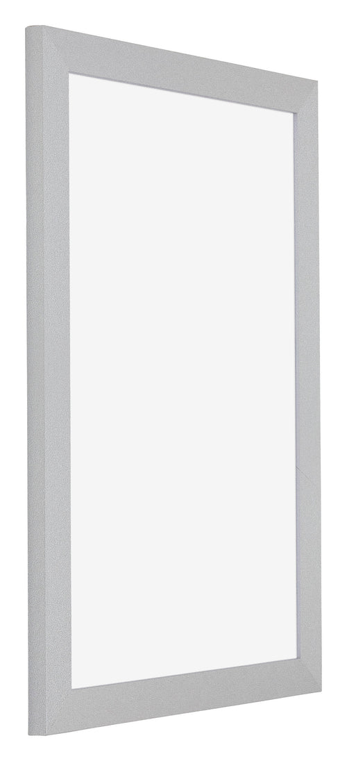 Mura MDF Cornice 50x75cm Argento Opaco Davanti Obliquo | Yourdecoration.it