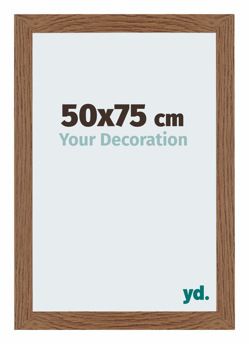 Mura MDF Cornice 50x75cm Rovere Rustico Davanti Dimensione | Yourdecoration.it