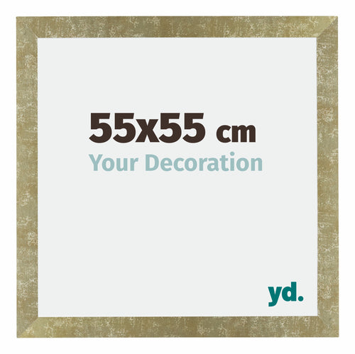 Mura MDF Cornice 55x55cm Oro Antico Davanti Dimensione | Yourdecoration.it