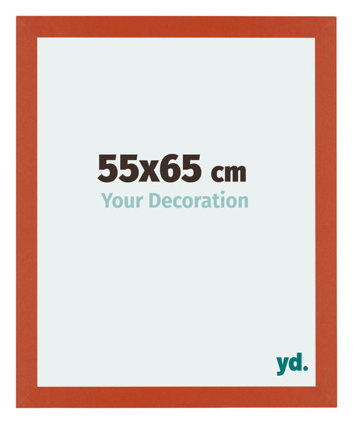 Mura MDF Cornice 55x65cm Arancione Davanti Dimensione | Yourdecoration.it