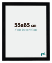 Mura MDF Cornice 55x65cm Nero Lucente Davanti Dimensione | Yourdecoration.it