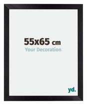 Mura MDF Cornice 55x65cm Nero Opaco Davanti Dimensione | Yourdecoration.it