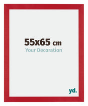 Mura MDF Cornice 55x65cm Rosso Davanti Dimensione | Yourdecoration.it