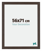 Mura MDF Cornice 56x71cm Quercia Scura Davanti Dimensione | Yourdecoration.it