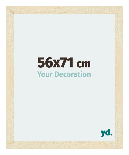 Mura MDF Cornice 56x71cm Sabbia Spazzato Davanti Dimensione | Yourdecoration.it