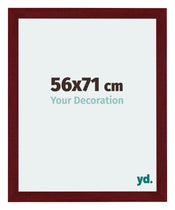 Mura MDF Cornice 56x71cm Vino Rosso Spazzato Davanti Dimensione | Yourdecoration.it