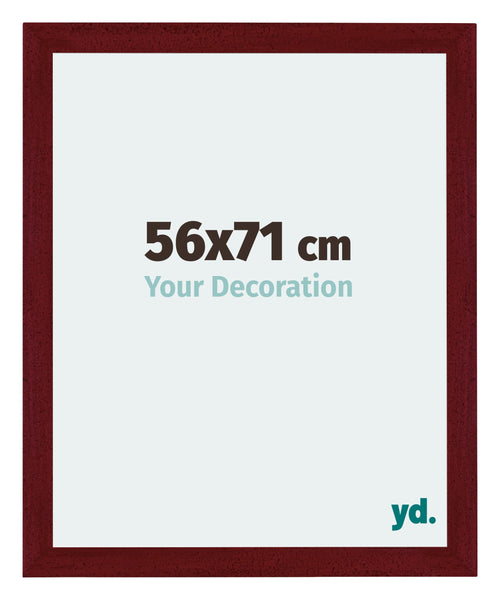 Mura MDF Cornice 56x71cm Vino Rosso Spazzato Davanti Dimensione | Yourdecoration.it