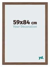 Mura MDF Cornice 59x84cm Noce Scuro Davanti Dimensione | Yourdecoration.it