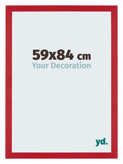 Mura MDF Cornice 59x84cm Rosso Davanti Dimensione | Yourdecoration.it