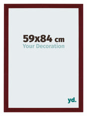 Mura MDF Cornice 59x84cm Vino Rosso Spazzato Davanti Dimensione | Yourdecoration.it