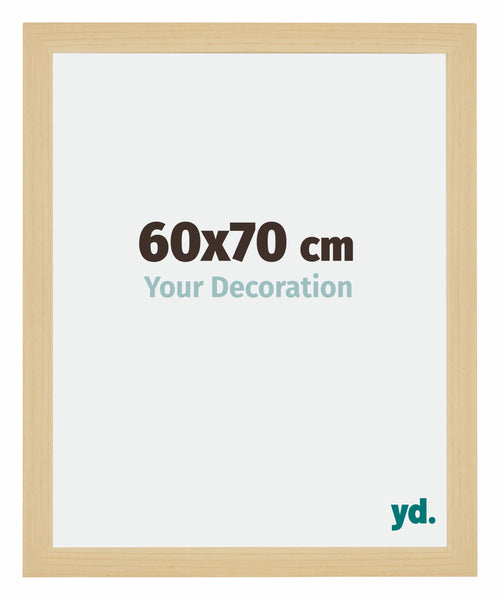 Mura MDF Cornice 60x70cm Acero Decorativo Davanti Dimensione | Yourdecoration.it