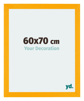 Mura MDF Cornice 60x70cm Giallo Davanti Dimensione | Yourdecoration.it