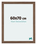 Mura MDF Cornice 60x70cm Noce Scuro Davanti Dimensione | Yourdecoration.it