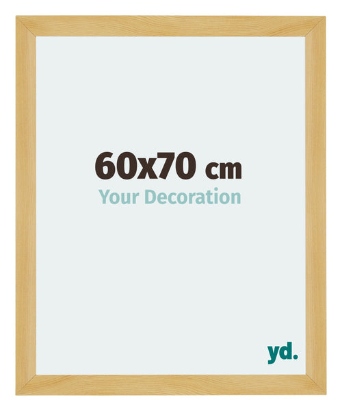 Mura MDF Cornice 60x70cm Pino Decorativo Davanti Dimensione | Yourdecoration.it